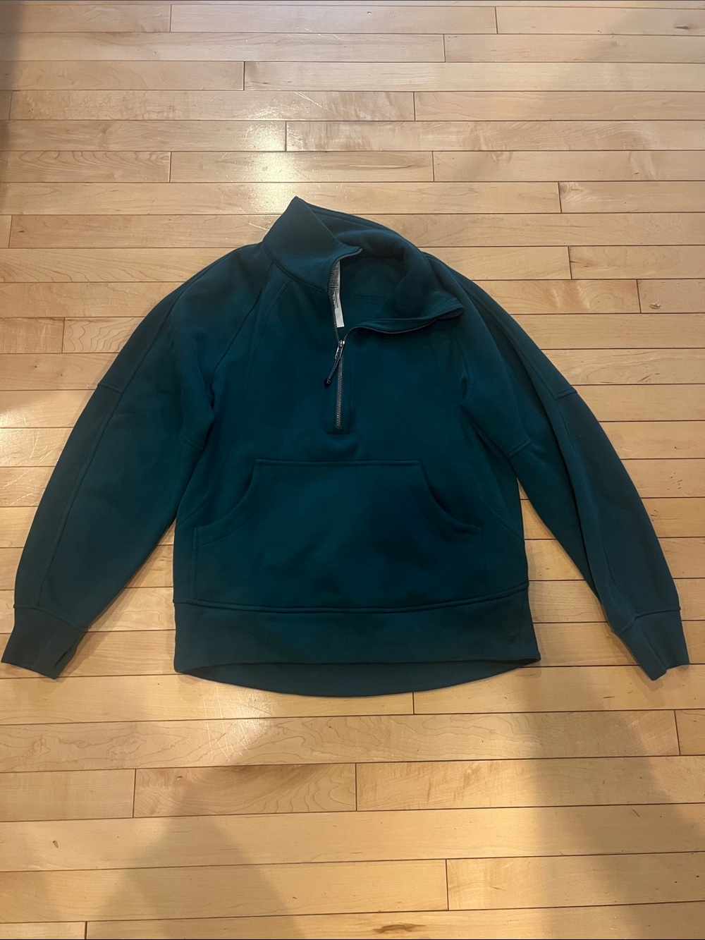 lululemon athletica Womens Small Teal Half-Zip Pullover Sweatshirt